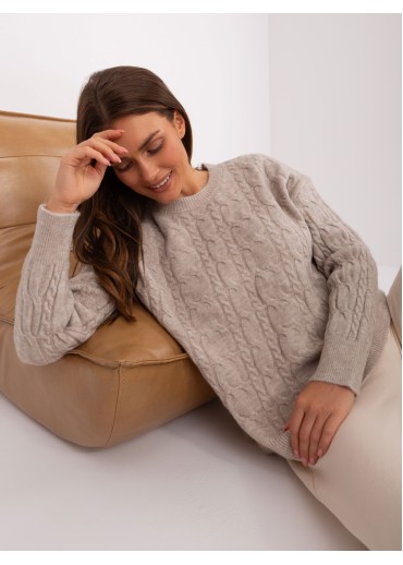 Béžovo hnedý pulóver