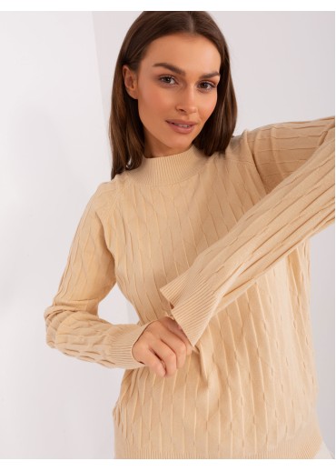 Béžovo hnedý pulóver