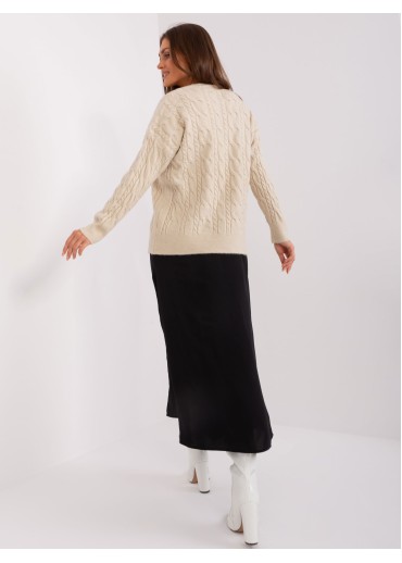 Kapučínovo hnedý pulóver