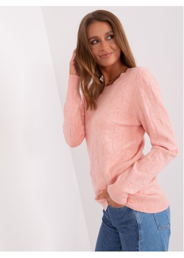 Púdrovo ružový pulóver