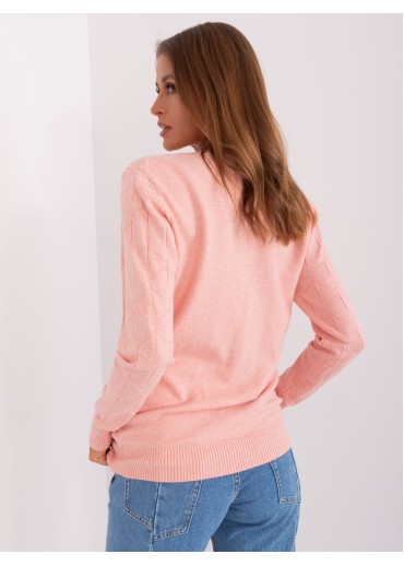 Púdrovo ružový pulóver