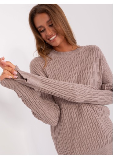 Kapučínovo hnedý pulóver