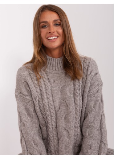 Sivý predĺžený sveter