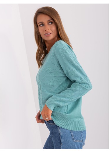 Svetlozelený pulóver