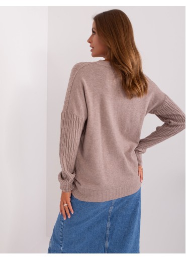 Kapučínovo hnedý pulóver