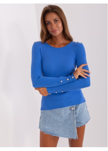 Modré tričko s dlhým rukávom