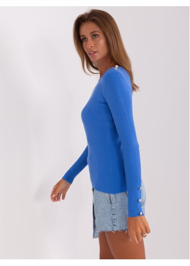 Modré tričko s dlhým rukávom