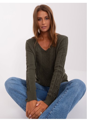 Béžovo hnedý pulóver