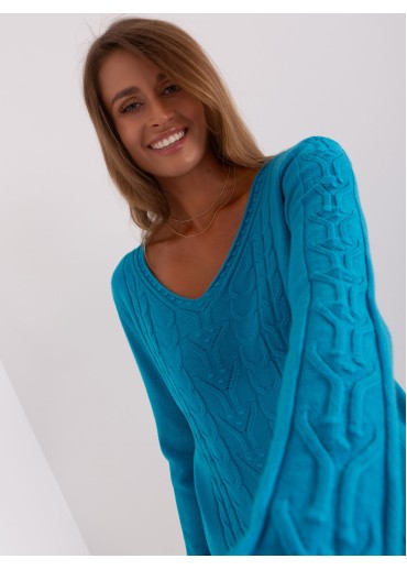 Mätovo zelený pulóver