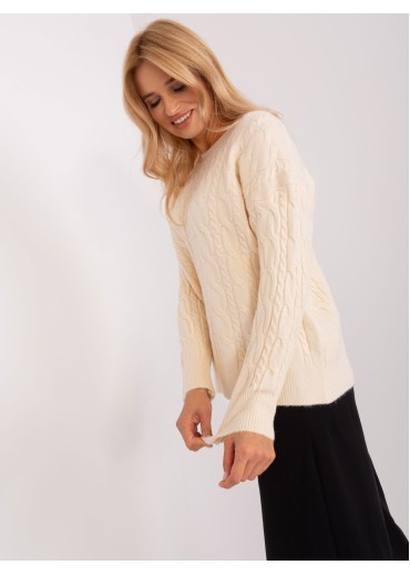 Smotanovo biely pulóver