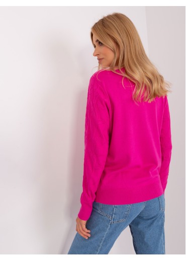 Fuchsiovo ružový pulóver