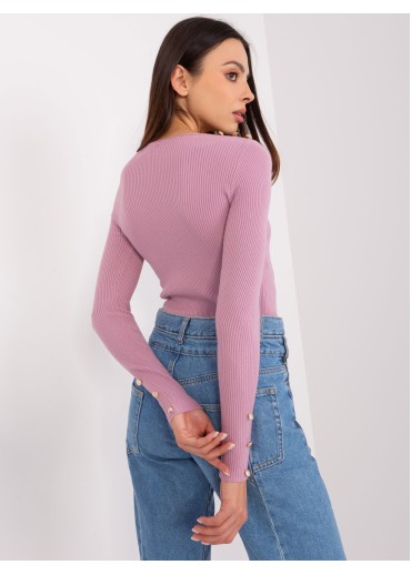 Fialové tričko s dlhým rukávom