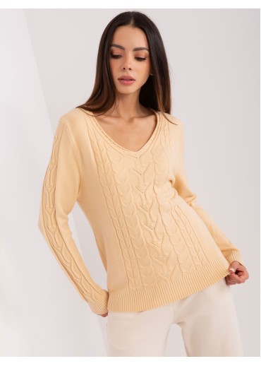 Béžovo hnedý pulóver