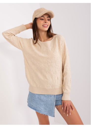 Béžovo hnedý pulóver