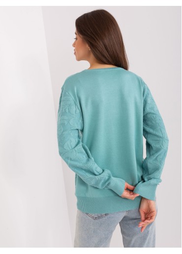 Svetlozelený pulóver