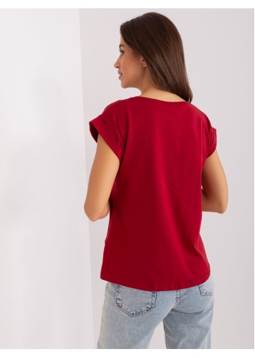 Bordovo červené tričko