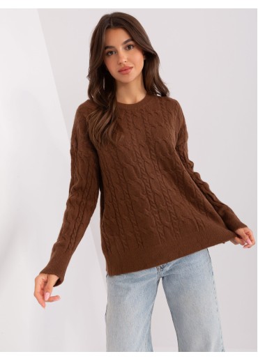 Tmavohnedý pulóver