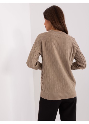 Béžovo hnedý pulóver