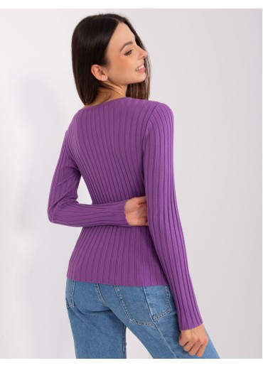 Fialové tričko s dlhým rukávom