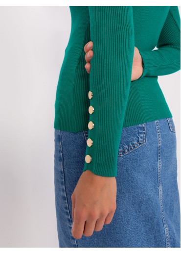 Tmavozelený pulóver