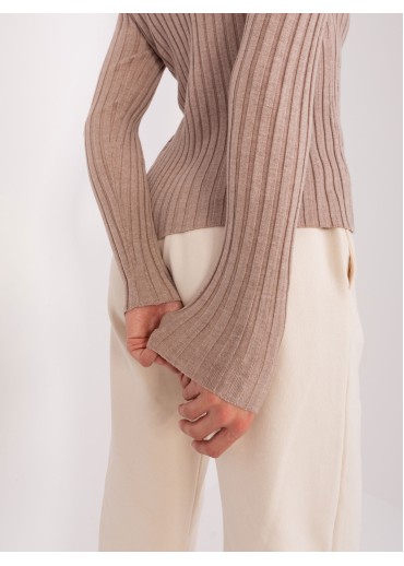 Béžovo hnedé tričko s dlhým rukávom