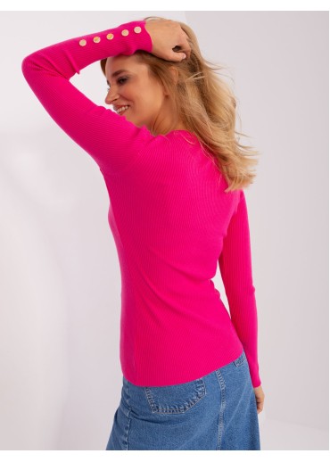 Fuchsiovo ružový pulóver