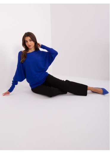 Kobaltovo modrý pulóver