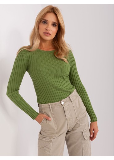Khaki zelené tričko s dlhým rukávom
