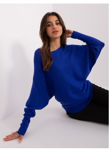 Kobaltovo modrý pulóver