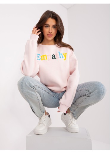 Púdrovo ružová mikina