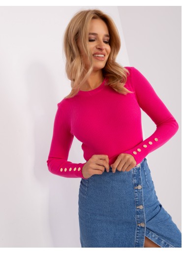 Fuchsiovo ružový pulóver