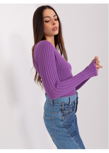 Fialové tričko s dlhým rukávom