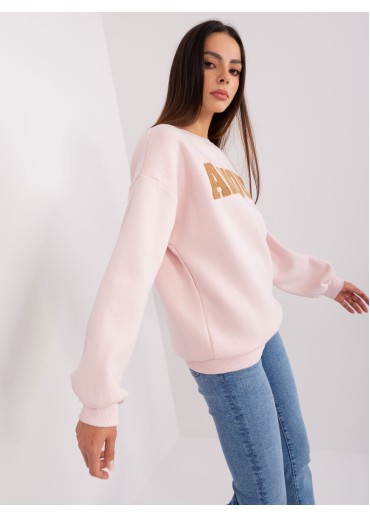 Púdrovo ružová mikina