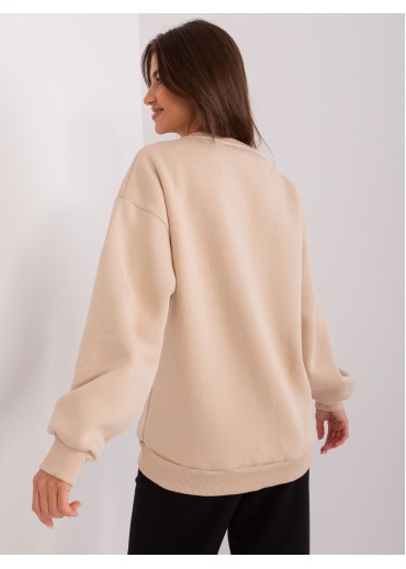 Béžovo hnedá mikina