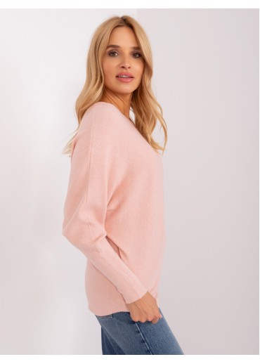 Púdrovo ružový pulóver