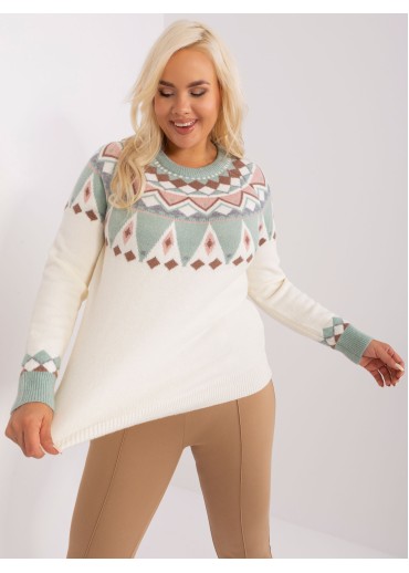 Smotanovo biely pulóver