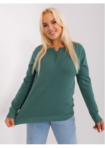 Tmavozelený pulóver
