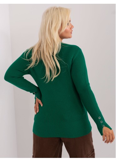 Tmavozelený pulóver