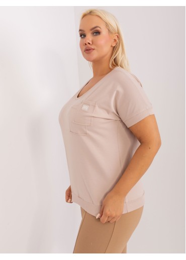 Béžovo hnedé tričko