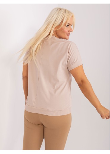 Béžovo hnedé tričko