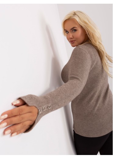 Kapučínovo hnedý pulóver