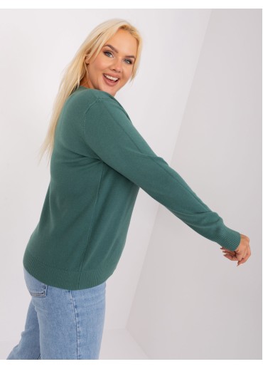 Tmavozelený pulóver