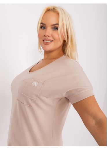 Béžovo hnedé tričko