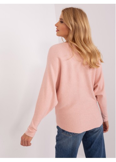 Púdrovo ružový pulóver