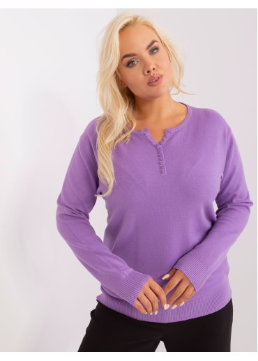 Fialový pulóver
