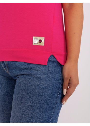 Fuchsiovo ružové tričko