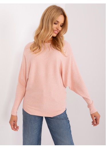 Púdrovo ružový pulóver