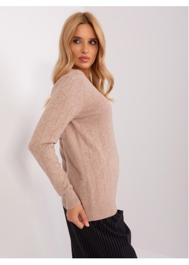 Kapučínovo hnedý pulóver