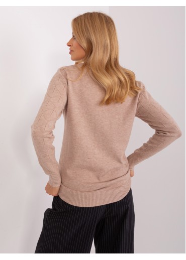 Kapučínovo hnedý pulóver