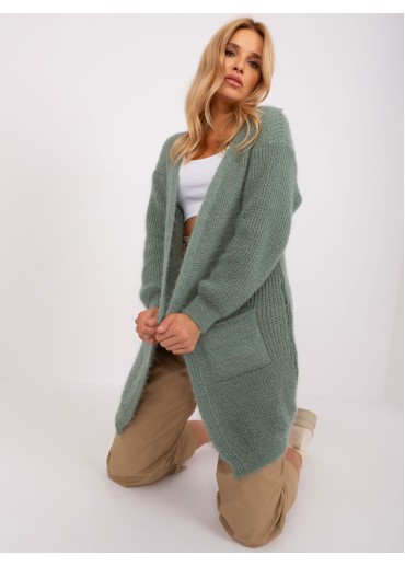 Svetlozelený kardigán